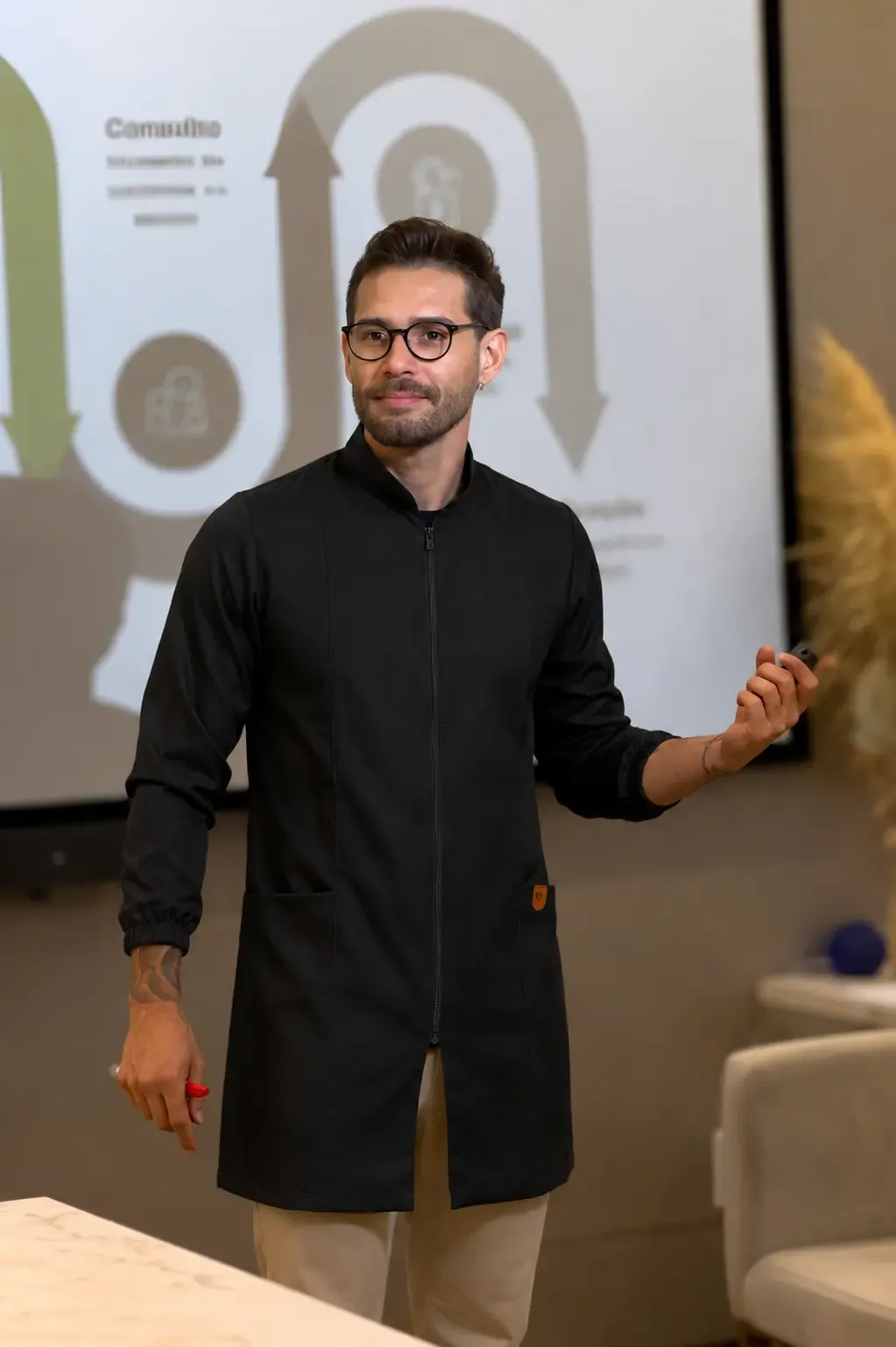 João Carlos apresentando estratégia para dentistas